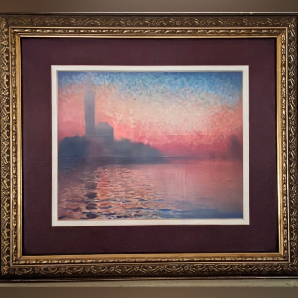 Framed Print of 'San Giorgio Maggiore at Dusk' by Monet
